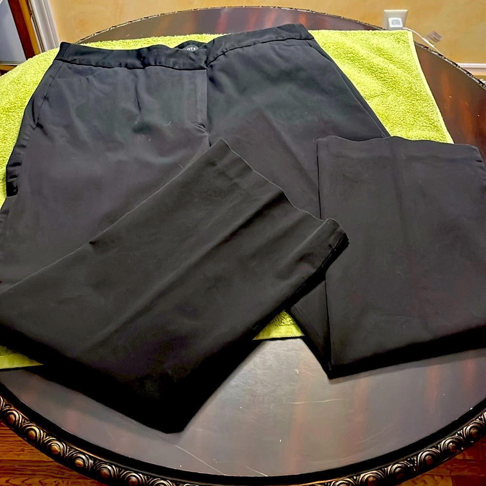 Size 18 black dress pants.